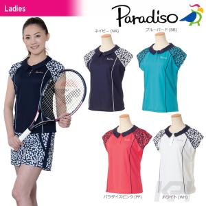 PARADISO パラディーゾ 「レディース半袖ゲームシャツ ICL06A」テニスウェア「2017FW」｜kpi