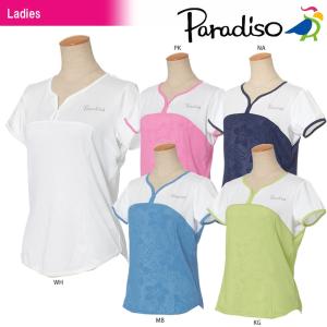 パラディーゾ PARADISO テニスウェア レディース 半袖ゲームシャツ JCL04A 2018SS｜kpi