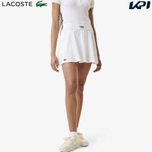 ラコステ LACOSTE テニスウェア レディース 前後切り替えインナースパッツ付きテニススカート JF1035-99-PI2 2023FW 『即日出荷』｜kpi