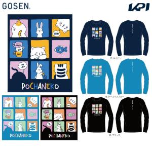 ゴーセン GOSEN テニスウェア ユニセックス ポチャネコ　干支ロングスリーブTシャツ 2022秋企画 NPT48 2022FW｜kpi