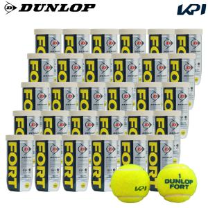 「SDGsプロジェクト」「KPIオリジナルモデル」「新パッケージ」DUNLOP ダンロップ 「FORT フォート [2個入]1箱 30缶/60球 KPIロゴ」テニスボール 『即日出荷』