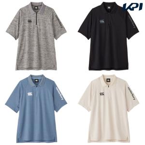 カンタベリー CANTERBURY ラグビーウェア ユニセックス   R+ FLEXCOOL CONTROL HALF ZIP POLO RP34115 2024SS｜kpi