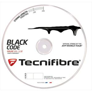 『即日出荷』「新パッケージ」Tecnifibre テクニファイバー 「BLACK CODE ブラックコード  200mロール TFR506」硬式テニスストリング ガット｜kpi