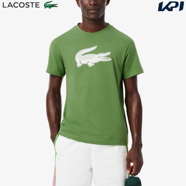 ラコステ LACOSTE テニスウェア メンズ   コットンブレンドウルトラドライロゴプリントTシャ...
