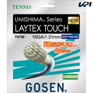 GOSEN ゴーセン 「UMISHIMA LAYTEX TOUCH 16 レイテックスタッチ  TS750」硬式テニスストリング ガット