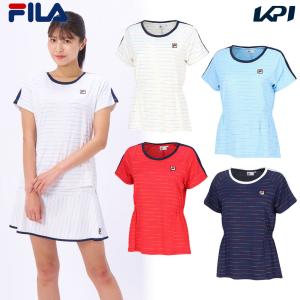 フィラ FILA テニスウェア レディース   ゲームシャツ VL2801 2024SS｜kpi