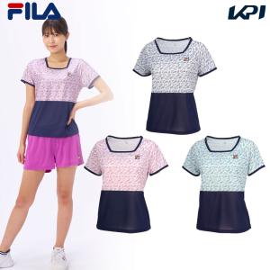 フィラ FILA テニスウェア レディース   ゲームシャツ VL2871 2024SS 6月上旬発売予定※予約｜kpi