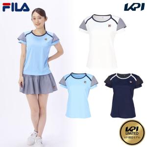 フィラ FILA テニスウェア レディース   ゲームシャツ KPI限定コラボモデル VL2886 2024SS『即日出荷』｜KPI