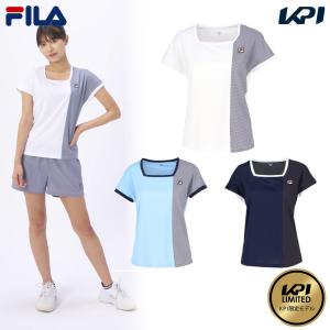 フィラ FILA テニスウェア レディース   ゲームシャツ KPI限定コラボモデル VL2887 2024SS 『即日出荷』｜kpi