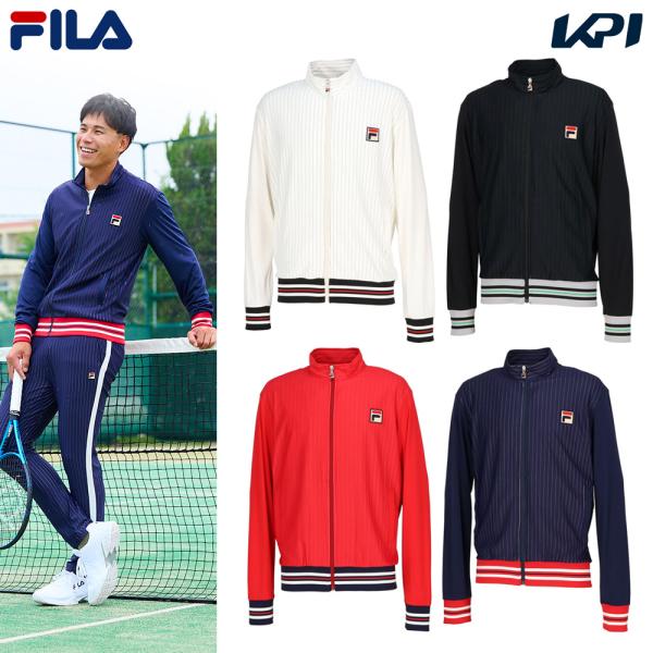 フィラ FILA テニスウェア メンズ トラックジャケット ストライプジャガードジャケット VM56...