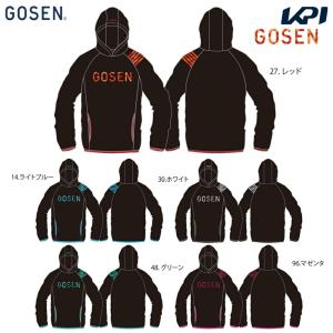 ゴーセン GOSEN テニスウェア ユニセックス プルオーバーパーカー 2022秋企画 W22A01 2022FW｜kpi