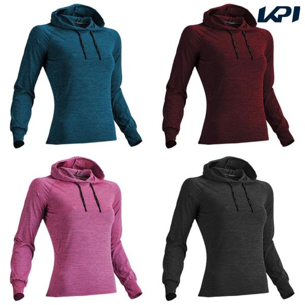 wundou ウンドウ フィットネスウェア レディース フィットネスフーディ長袖シャツ WND-P-...