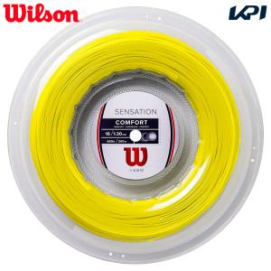 ウイルソン Wilson テニスガット・ストリング  SENSATION 16 センセーション 16 イエロー YELLOW 16G 200mロール WR830900116 『即日出荷』｜kpi