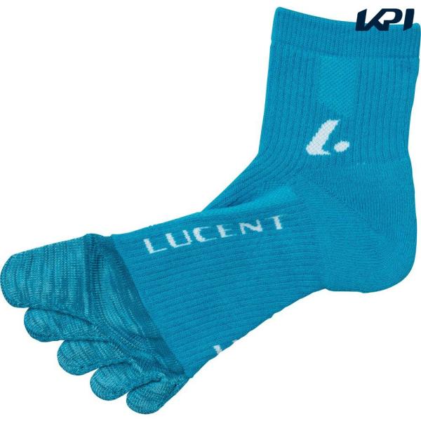 ルーセント LUCENT テニスアクセサリー メンズ   5本指ソックス ターコイズ XLN3007