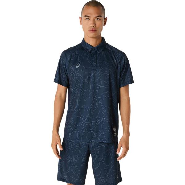 アシックス asics マルチSPウェア ユニセックス   ドライグラフィックボタンダウンポロシャツ...