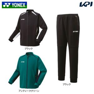 ヨネックス YONEX テニスウェア メンズ   「上下セット」ニットウォームアップシャツ 51045＋パンツ 61045 51045-61045-007 2023FW｜kpisports