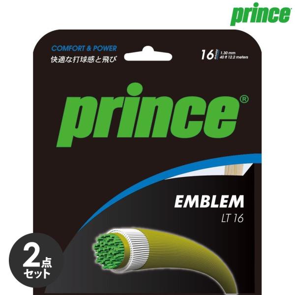 「2個セット」プリンス Prince テニスガット・ストリング  EMBLEM LT 16  エンブ...