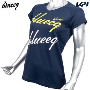 blueeq ブルイク テニスウェア レディース V-NECK SCRIPT TEE　VネックスクリプトTシャツ BQAS-00034 2023SS『即日出荷』｜kpisports