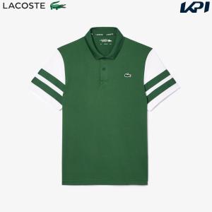 ラコステ LACOSTE テニスウェア メンズ   ULTRA-DRY COLOURBLOCK TENNIS POLO SHIRT ウルトラドライ ポロシャツ DH7352-99-291 2024SS 『即日出荷』｜kpisports