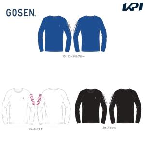 ゴーセン GOSEN テニスウェア ユニセックス   2023秋企画 ロゴロングスリーブＴシャツ JPT38 2023FW｜kpisports