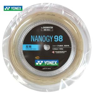 YONEX ヨネックス 「ナノジー98 NANOGY 98 200mロール] NBG98-2」バドミントンストリング ガット｜kpisports