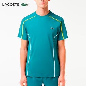 ラコステ LACOSTE テニスウェア メンズ   コントラストラインドウルトラドライTシャツ TH7545-99-IY4 2024SS 『即日出荷』｜kpisports