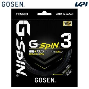 ゴーセン GOSEN 硬式テニスガット・ストリング  G-SPIN3 16l ジー・スピン3 16L 単張 TSGS30｜kpisports