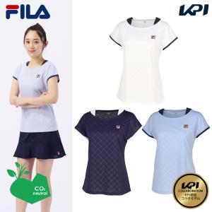 『即日出荷』「別注数量限定」「SDGsプロジェクト」フィラ FILA テニスウェア レディース ゲームシャツ KPI限定コラボモデル VL2673 2023SS