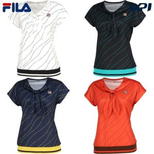 フィラ FILA テニスウェア レディース ゲームシャツ VL2680 2023FW｜kpisports