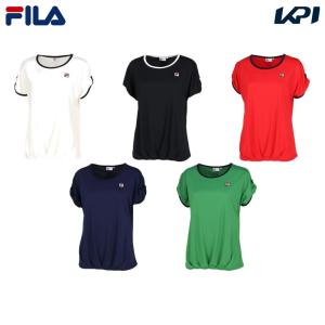 フィラ FILA テニスウェア レディース ゲームシャツ VL2698 2023FW｜kpisports