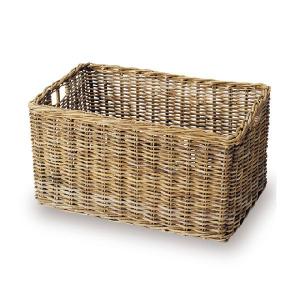 美品　レトロ　竹籠　バスケット　編み籠　収納　かご　大きいサイズ　インテリアに Amazon.co.jp: NJNEW ラタン収納ボックス 編みバスケット 36*26