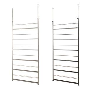 日本製 突っ張り マガジンパーテーション 幅90cmブラック・シルバー パーテーション つっぱりパーティション パーテーションラック 本棚 送料無料