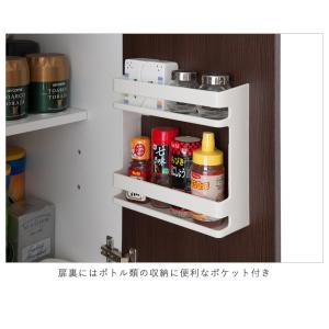 キッチンfncシリーズ 大容量キッチンストッカー幅60 キッチン収納 ダークブラウン 食品庫 ストッカー ストッカー キッチンラック 収納棚 整理棚 整理棚 食器収納 食器棚 収納庫 キッチン収納 Nasa0812 デザイン雑貨 家具 ワカバマート