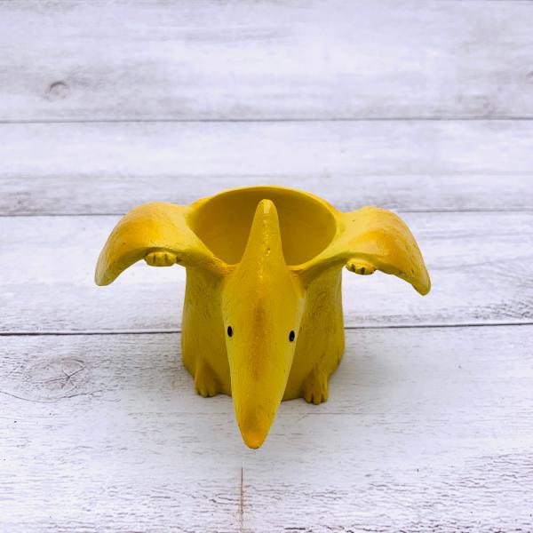 てのひらサイズの鉢　恐竜　プテラノドン　2号　デスク　棚　観葉植物　インテリア