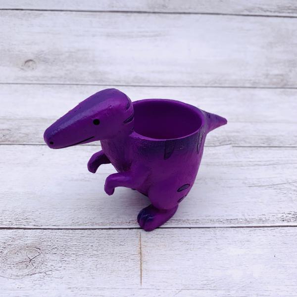 てのひらサイズの鉢　恐竜　ラプトル　2号　デスク　棚　観葉植物　インテリア