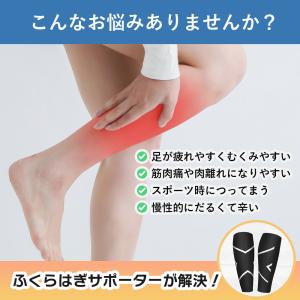 ふくらはぎ サポーター スポーツ 伸縮性 2枚...の詳細画像2