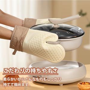 オーブンミトン 耐熱 シリコン 左右セット 防...の詳細画像4