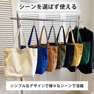 トートバッグ A4 大容量 帆布 大きめ キャ...の詳細画像5