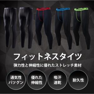 スポーツタイツ メンズ 黒 S〜XXL スパッ...の詳細画像1