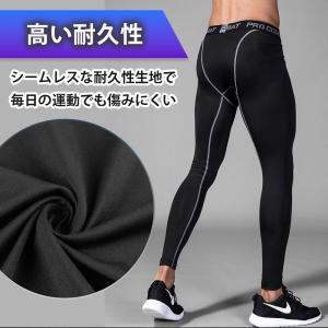 スポーツタイツ メンズ 黒 S〜XXL スパッ...の詳細画像4