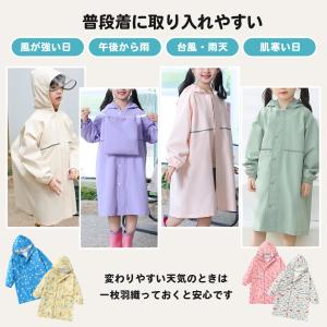 レインコート キッズ ランドセル 対応 収納バ...の詳細画像2