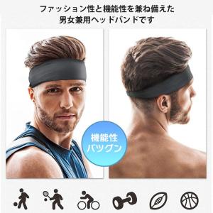 ヘッドバンド ヘアバンド スポーツヘアバンド ...の詳細画像5