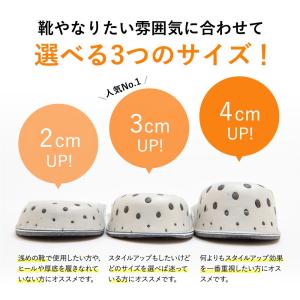 厚底 インソール 脚長効果 インナーパッド 中...の詳細画像3