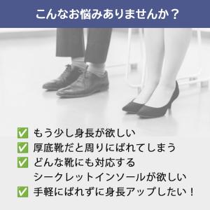 シークレット インソール 厚底 低反発 中敷き...の詳細画像1