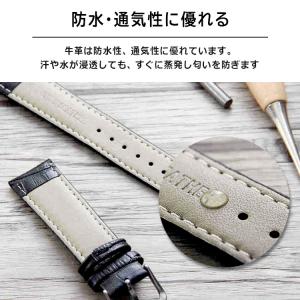 腕時計 交換用ベルト 本革 レザー 牛革 かっ...の詳細画像4