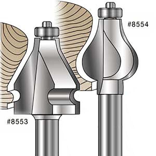 MLCS #8553 Handrail Router Bits 1/2"(12.7mm) - 手すり...
