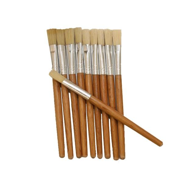 stax tools Wood Handle Brush ボンド用ブラシ10本組 小回り  木工 家...