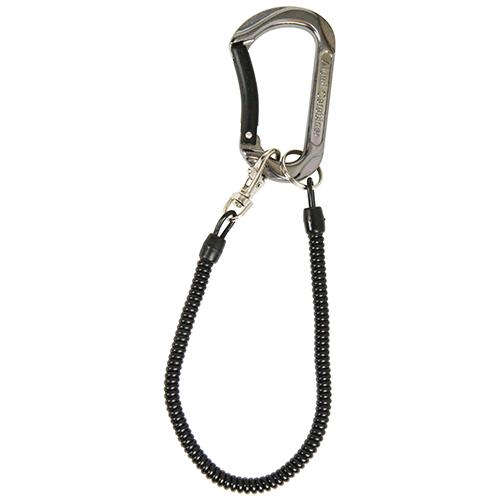 SK11 アルミカラビナ コード付き SAC-80WCガンメタ 【4977292115032】