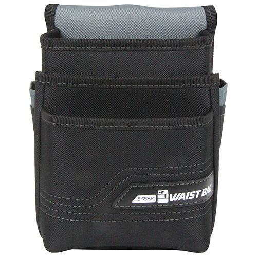 E-VALUE 腰袋3段 ブラック EWB-3D-BK 【4977292971072】