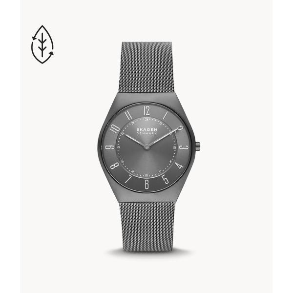 【正規品】スカーゲン　SKAGEN Grenen ウルトラスリム 二針 チャコールステンレススチール...